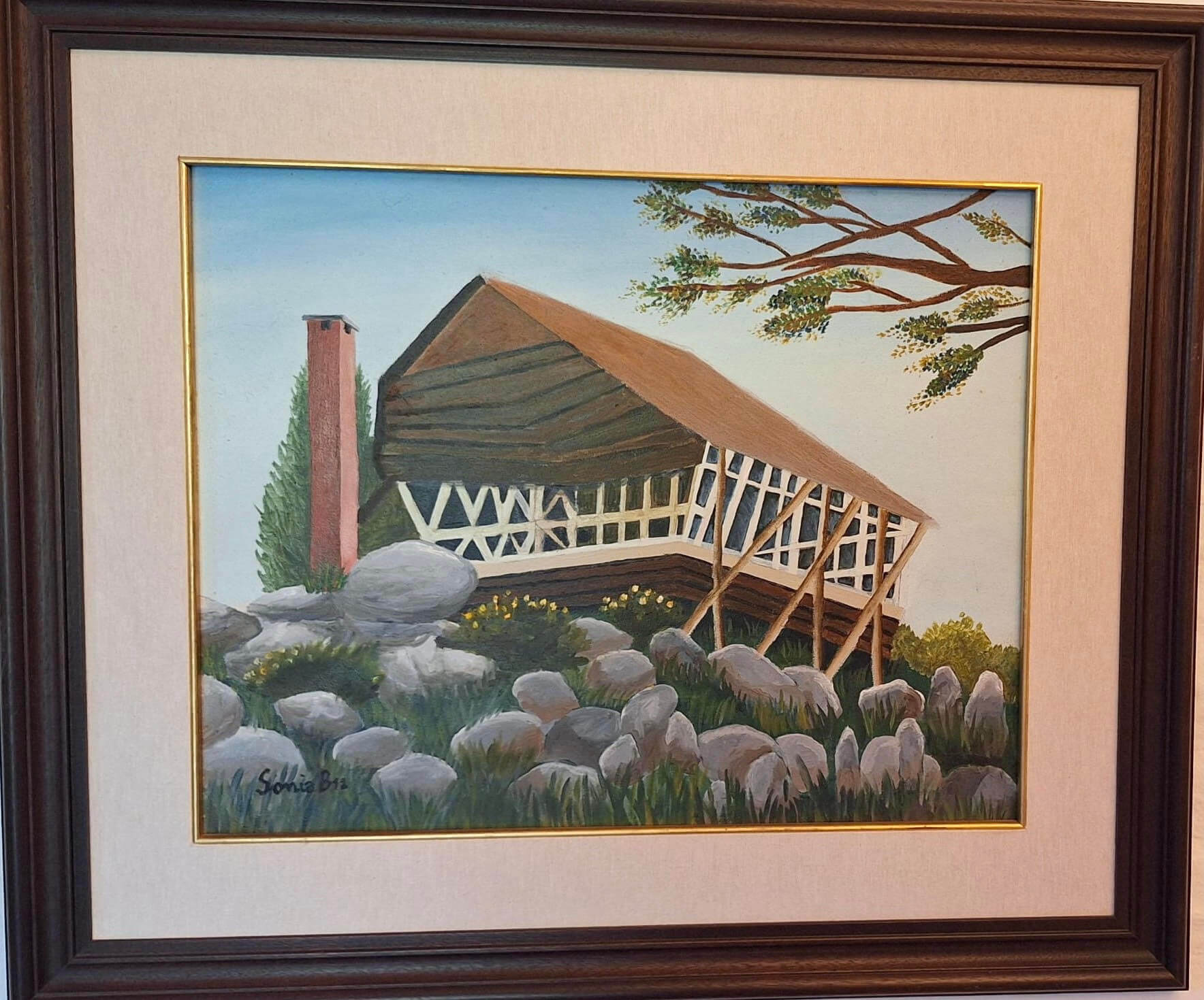 Cuadro: "El Ventorrillo de la Buena Vista -Villa Serrana , Lavalleja"